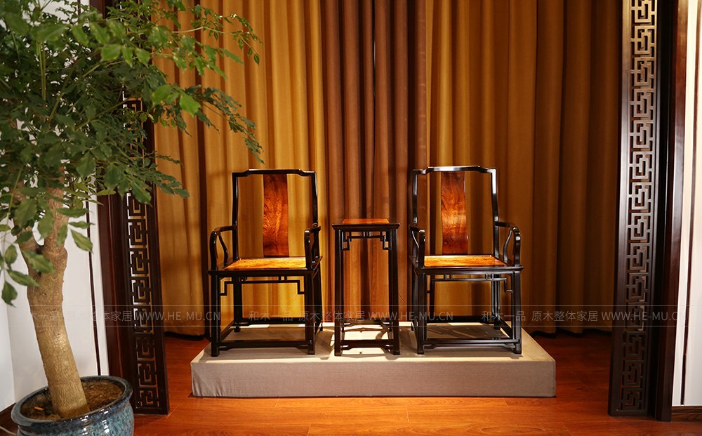 金絲楠椅三件套【和木一品博物館藏品】